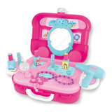 Juego Mochila Maletin Espejo De Maquillaje Infantil Juguete