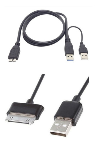 Kit Cabo Usb 3.0 Y Hd Externo + Cabo Samsung Tablet (30 P)