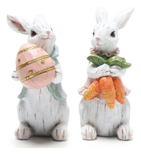 Figuras De Conejo De Pascua For Decoración Del Hogar, 2 Uni