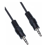 Cable De Audio Auxiliar Plug 3.5mm 3mts Negro Mini Plug