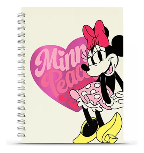 Cuaderno Mooving Minnie 16x21 Tapa Dura Espiral 80 Hjs