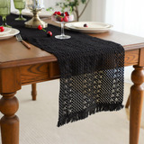 Simple&opulence Camino De Mesa Bohemio Macrame 100 % Algodon