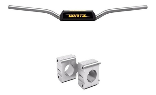 Manubrio Bajo Wr5 Gris 28.6mm + Clamp Xr 250 Xr150 Wirtz