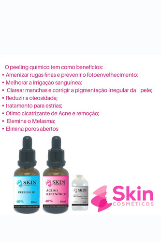 Acido Retinoico 40% (10 Ml) + Pelling 3d 10ml + Tca 5 Ml