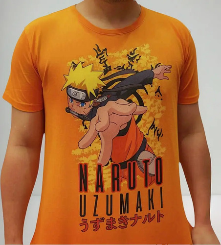Camiseta Clube Comix - Naruto Uzumaki Shippuden Kunai