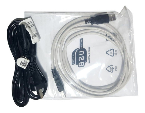 Cable Usb Datos + Enchufe Original Impresora Epson L3210