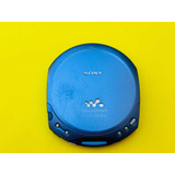 Sony Cd Walkman D-e221 Discman Azul Con Megabass Audio