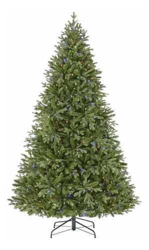 Arbol Navideño Pino Navidad Americano 228cm Luces Led