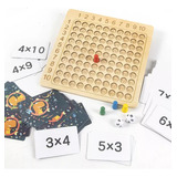 Juego De Mesa De Multiplicación Montessori De Madera De Cali