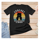 Polera Unisex Gato Gatito Crochet Tejido Algodon Estampado