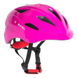 Casco Bicicleta Ciclista Talla M Rosa Con Luz Sl712 Gospel