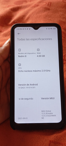 Xiaomi Redmi 8 Dual Sim 64 Gb Negro Ónix 4 Gb Ram