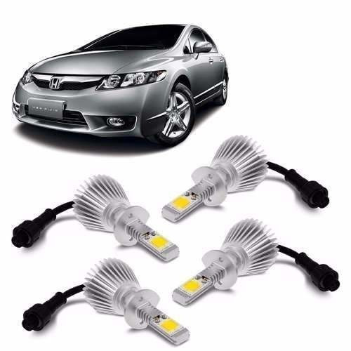 Kit Super Led New 2008 2009 2010 2011 Civic Foco Duplo 6000k