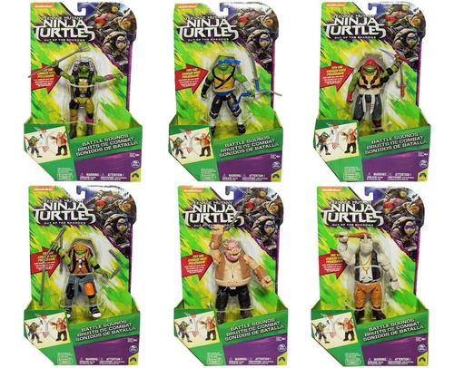 Tortugas Ninja Colección 6personajes Out Of The Shadows 2016