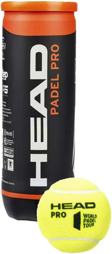 Pelota De Tenis Profesional Head Padel Pro Color Amarillo Por Pack De 24 Unidades