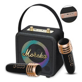 Moreka 392+ Altavoz Bluetooth Karaoke Led Portátil Bajo