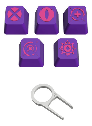 Set 5 Keycaps Reyna Habilidades Valorant