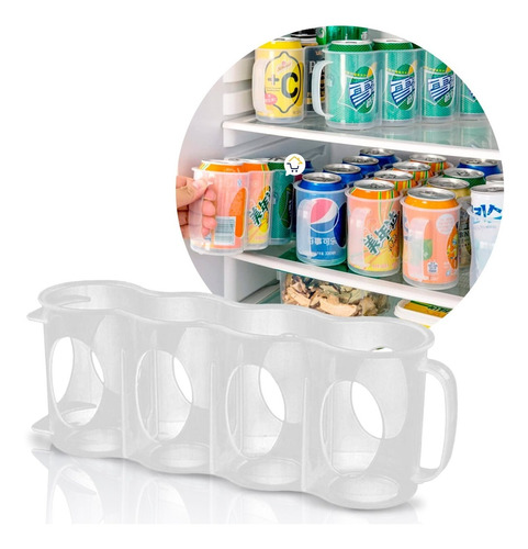 Organizador Latas Gaseosa Ahorra Espacio Refrigerador Orla01