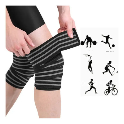 Rodillera Elastica Vendas 1 Par Bandas Deportiva Rodilla Gym | Meses sin interés