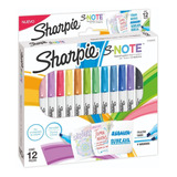 Marcadores Sharpie S-note X 12 Colores Resalta/subraya/pinta