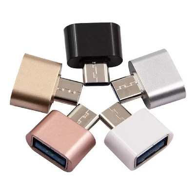 Mayoreo 10 Pzs Adaptador Otg Tipo C A Usb Universal Blister White
