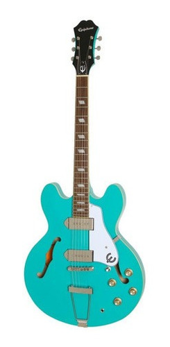 Guitarra Eléctrica EpiPhone Archtop Casino Turquoise Celeste