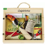 Kit Caipirinha Mix Na Caixa Souvenir Artesanato Do Brasil