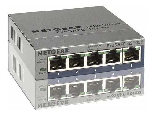 Switch Ethernet Netgear Gs105e-200nas Con 5 Puertos Gigabit