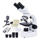 Microscopio 40x-1000x Para Adultos Y Niños Con Diapositivas