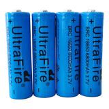 Combo X4 Baterías Pilas 18650 6800mah Cilíndricas Recargable