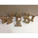 115 Letras Crua 10cm Altura De A - Z, Mdf 15mm