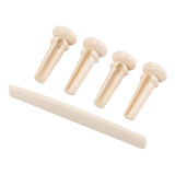 Musicalmente 4pcs Plástico Puente Acústico Pines + Silla