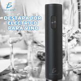 Abrebotellas Sacacorchos Automático Eléctrico Para Vino Color Negro