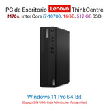  Thinkcentre M70s Intel Core I7-10700, 16gb , 512gb + Teclad