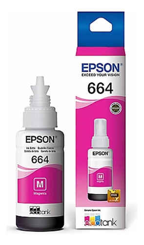 Tinta Epson® T664 Magenta Original Botella 70 Ml L120/l380