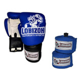 Combo Guantes + Venda 3,5 Mts Dedal Sparring Kick Boxig Kit