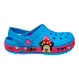 Suecos Zapatos Chancla Minnie Mouse Disney Niñas