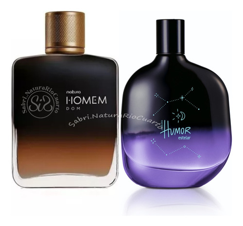 Natura Kit De Perfumes Masculinos  Homem + Humor