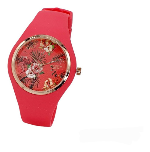 Reloj De Mujer Knock Out Malla Silicona Garantía Oficial 