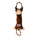 Kong Peluche Tugger Knots Moose M/l Juguete Perro- Color Marrón Diseño Alce