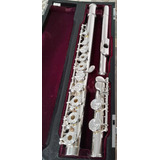 Flauta Transversal Yamaha Yfl 784 Profissional Prata Chaves 