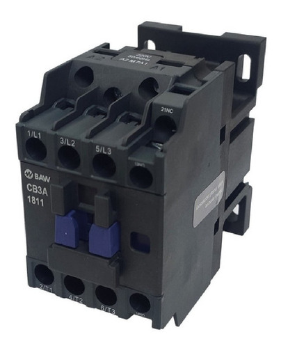 Contactor Tripolar 18a 7,5kw 1na + 1nc Bobina 24v - Baw