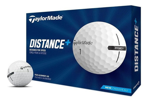 Pelota De Golf Taylormade Distance + Docena