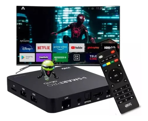 Aparelho Box Transforme Sua Tv Comum Em Smart Pro 4k