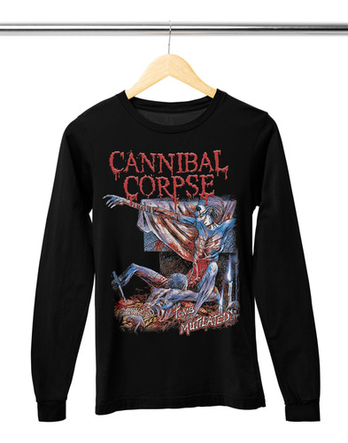 Camiseta Manga Larga Brutal Death Metal Cannibal Corpse C12