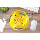 Mouse Pad Circular Temática Tazos Pokémon Atrapa Tu Favorito