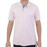 Camiseta Polo Ogochi Essencial Slim Rosa Claro