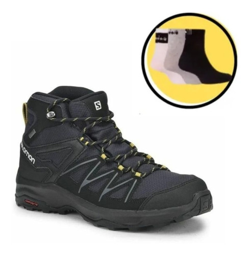 Zapatillas Salomon Hombre Goretex 416784 +medias Cuo S Int