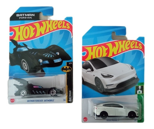 Hot Wheels Pack Batman Batmobile Forever Y Tesla Model Y