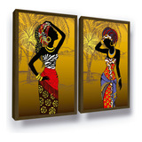 Quadro Decorativo Grande Mulher Negra Africana Luxo